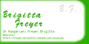 brigitta freyer business card